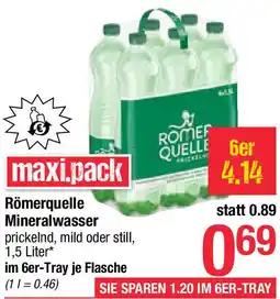 Maximarkt Römerquelle Mineralwasser Angebot