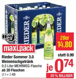 Maximarkt Rieder Sommer 3.0 Weinmischgetränk Angebot