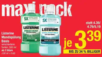Maximarkt Listerine Mundspülung Basis Angebot