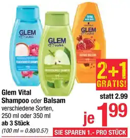 Maximarkt Glem Vital Shampoo oder Balsam Angebot