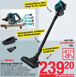 Maximarkt Akkusauger BKS6111P Angebot