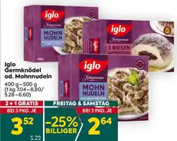 Billa Germknödel od. Mohnnudeln Angebot