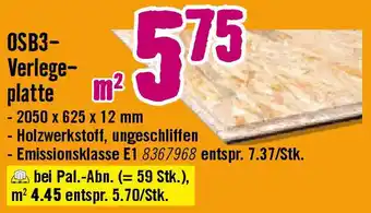 Hornbach OSB3- Verlege- platte Angebot