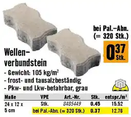 Hornbach Wellen- verbundstein Angebot