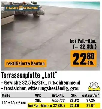 Hornbach Terrassenplatte „Loft Angebot