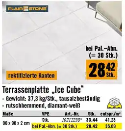 Hornbach Terrassenplatte „Ice Cube Angebot