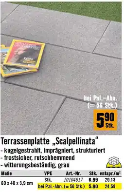 Hornbach Terrassenplatte „Scalpellinata Angebot