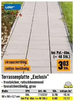 Hornbach Terrassenplatte „Exclusiv Angebot