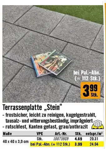 Hornbach Terrassenplatte „Stein Angebot