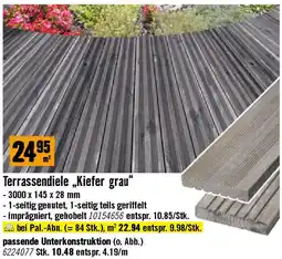 Hornbach Terrassendiele „Kiefer grau Angebot