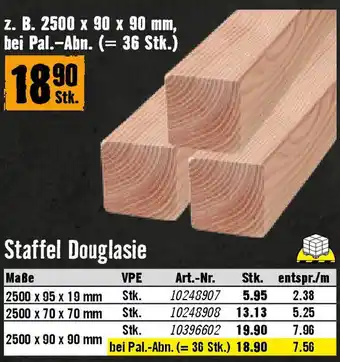 Hornbach Staffel Douglasie Angebot