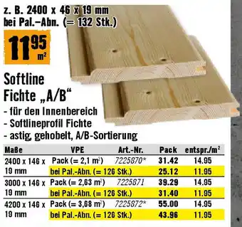 Hornbach Softline Fichte „A/B Angebot