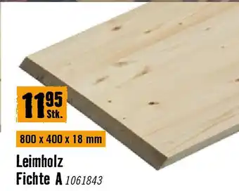 Hornbach Leimholz Fichte A Angebot