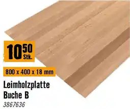 Hornbach Leimholzplatte Buche B Angebot