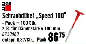 Hornbach Schraubdübel „Speed 100 Angebot