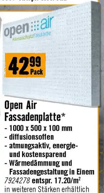 Hornbach Open Air Fassadenplatte Angebot