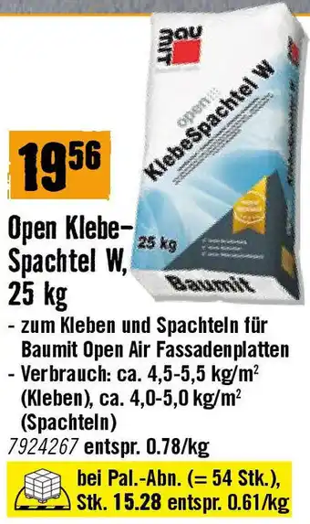 Hornbach Open Klebe- Spachtel W Angebot