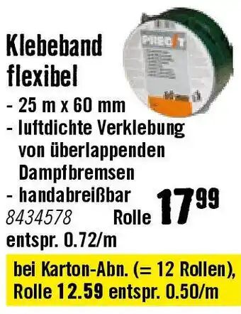 Hornbach Klebeband flexibel Angebot