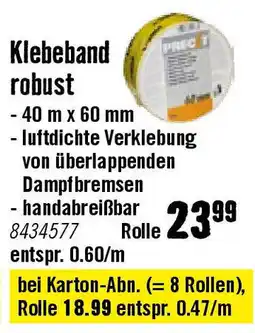 Hornbach Klebeband robust Angebot