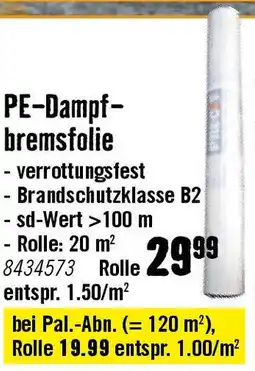 Hornbach PE-Dampf- bremsfolie Angebot