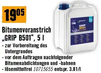 Hornbach Bitumenvoranstrich „GRIP B501 Angebot