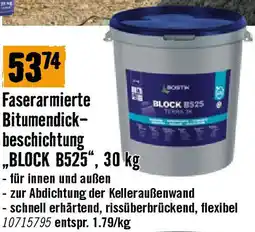 Hornbach Faserarmierte Bitumendick- beschichtung „BLOCK B525 Angebot