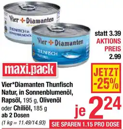 Maximarkt Thunfisch Natur, Rapsöl, Olivenöl oder Chiliöl Angebot