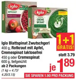 Maximarkt Blattspinat Zwutschgerl , Rotkraut mit Apfel, Cremespinat laktosefrei  oder Cremespinat Angebot