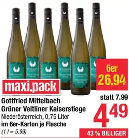 Maximarkt Gottfried Mittelbach Grüner Veltliner Kaiserstiege Angebot