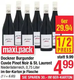 Maximarkt Burgunder Cuvée Pinot Noir & St. Laurent Angebot