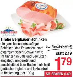 Maximarkt Bergbauernschinken Angebot