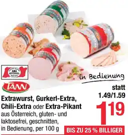 Maximarkt Extrawurst, Gurkerl-Extra, Chili-Extra oder Extra-Pikant Angebot