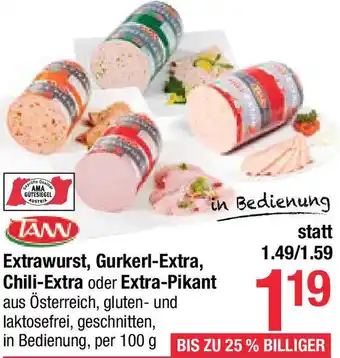 Maximarkt Extrawurst, Gurkerl-Extra, Chili-Extra oder Extra-Pikant Angebot