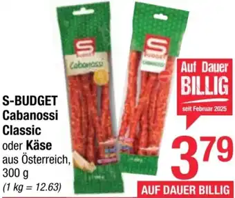 Maximarkt Cabanossi Classic oder Käse Angebot