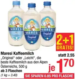 Maximarkt Maresi Kaffeemilch Angebot