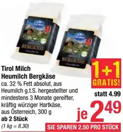 Maximarkt Heumilch Bergkäse Angebot