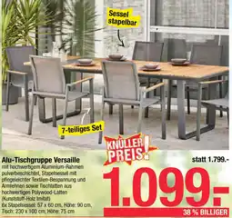 Maximarkt Alu-Tischgruppe Versaille Angebot