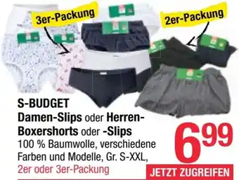 Maximarkt Damen-Slips oder Herren- Boxershorts oder -Slips Angebot