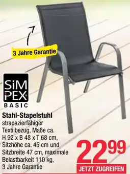 Maximarkt Stahl-Stapelstuhl Angebot