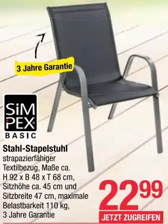 Maximarkt Stahl-Stapelstuhl Angebot