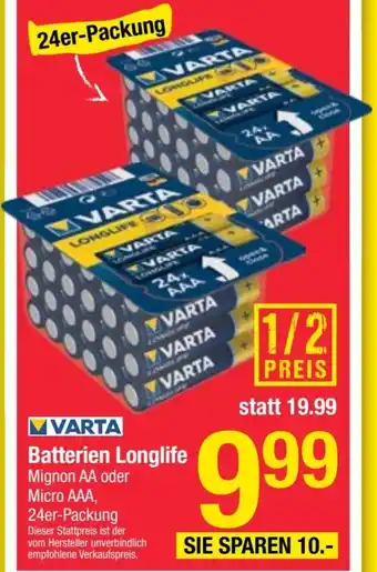 Maximarkt Batterien Longlife Angebot