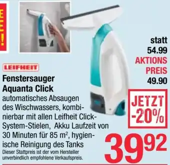 Maximarkt Fenstersauger Aquanta Click Angebot