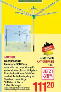 Maximarkt Wäscheschirm Linomatic Angebot