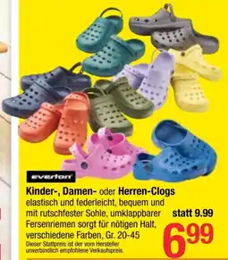 Maximarkt Kinder-, Damen- oder Herren-Clogs Angebot