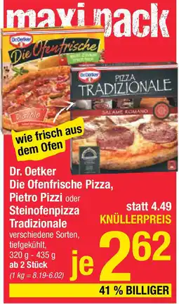 Maximarkt Die Ofenfrische Pizza Pietro Pizzi oder Steinofenpizza Tradizionale Angebot