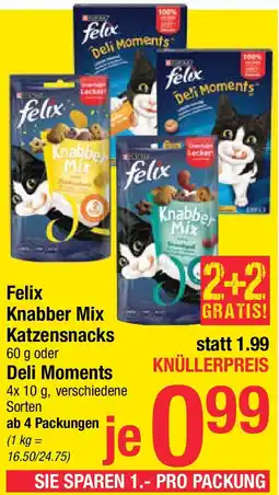 Maximarkt Knabber Mix Katzensnacks oder Deli Moments Angebot