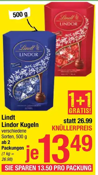 Maximarkt Lindor Kugeln Angebot