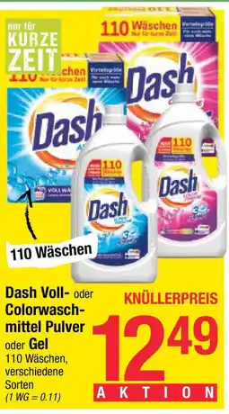 Maximarkt Dash Voll- oder Colorwasch- mittel Pulver oder Gel Angebot