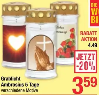 Maximarkt Grablicht Ambrosius Angebot