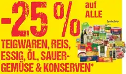 Maximarkt Auf alle teigwaren, reis. essig, öl, sauer- gemüse & konserven Angebot